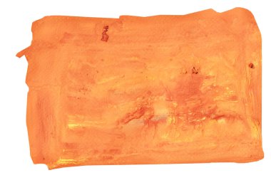 Sarı yüzeyde kırmızı ve turuncu renk lekeleri, soyut arkaplan ve beyaz arkaplanda izole edilmiş akrilik renk resimlerinden örnekler vardır.