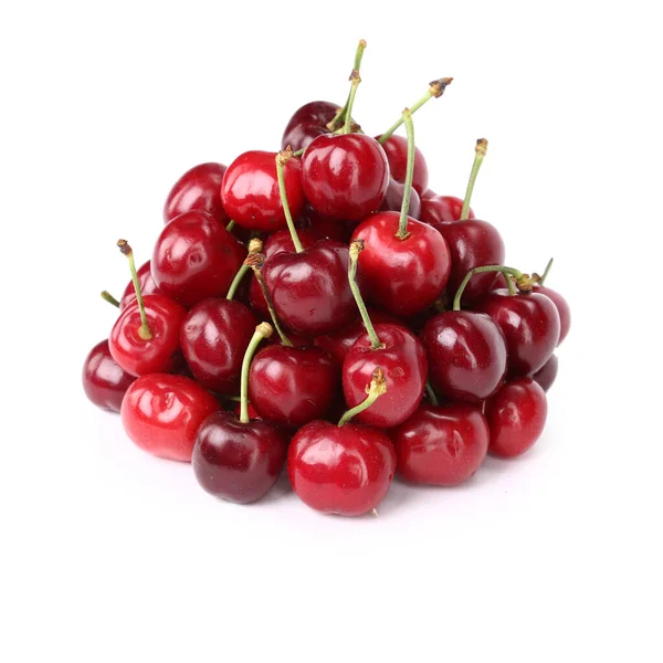 Beyaz arka planda izole edilmiş kiraz çileği