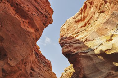 Canyon in the Sinai desert clipart