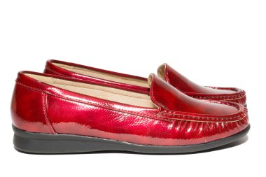 mokasen beyaz bir arka plan üzerinde