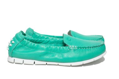 mokasen beyaz bir arka plan üzerinde