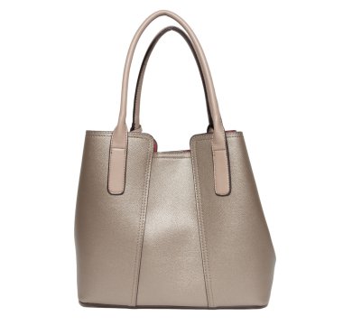 Beyaz bir arka planda kadın çanta