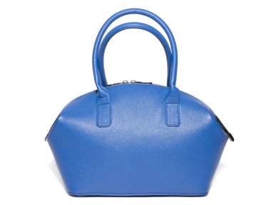 Beyaz bir arka planda kadın çanta