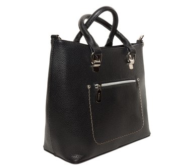 Beyaz bir arka planda kadın çanta