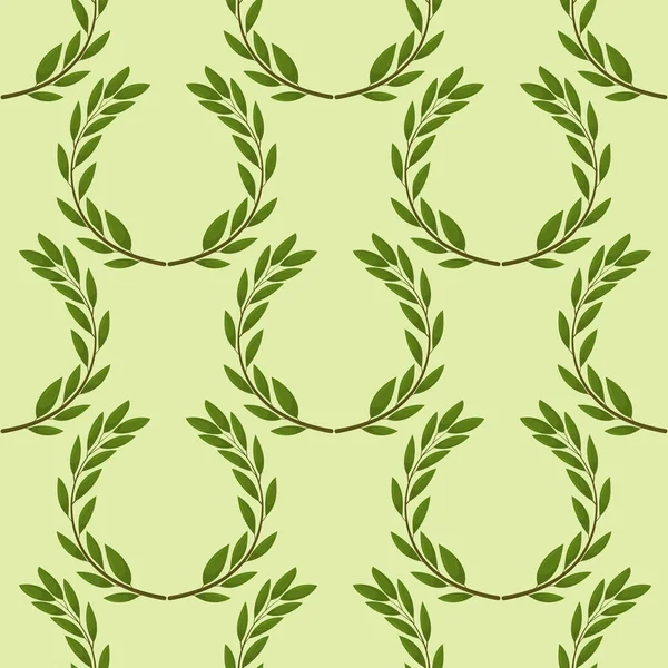 Seamless background with olive leaves. Ideal for printing on fabric or paper. — Stock Vector