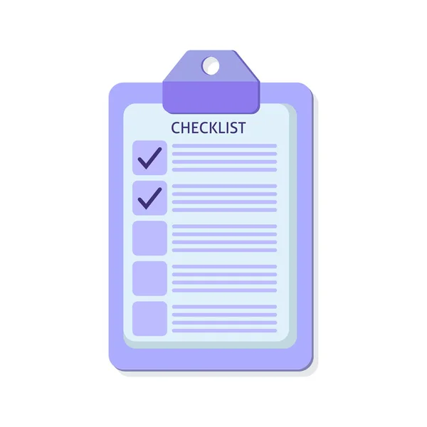 Fazer Checklist Design em Estilo Minimalista Flat Morden — Vetor de Stock