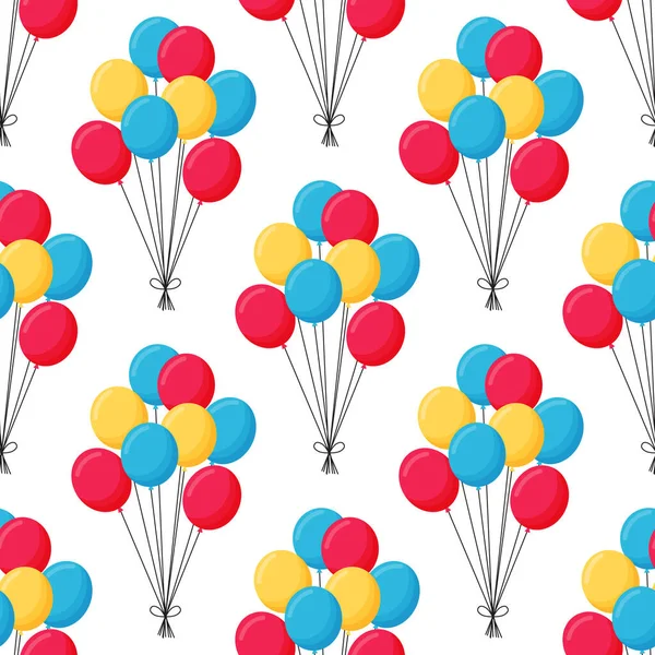 Ballons de fête motif vectoriel simple isolé sur fond blanc — Image vectorielle