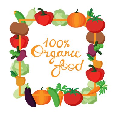 Elle yazılmış 100 tane organik yiyecek. Mürekkep el yazısı..