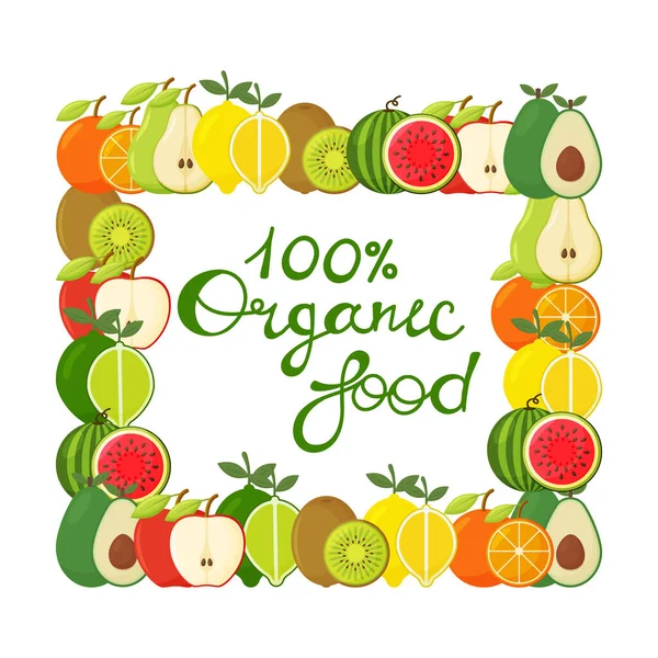 Elle yazılmış 100 tane organik yiyecek. Mürekkep el yazısı..