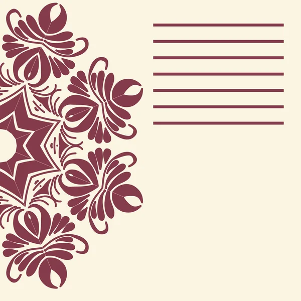 Vector Mandala. Borde ornamental floral vectorial abstracto. Encaje p — Archivo Imágenes Vectoriales