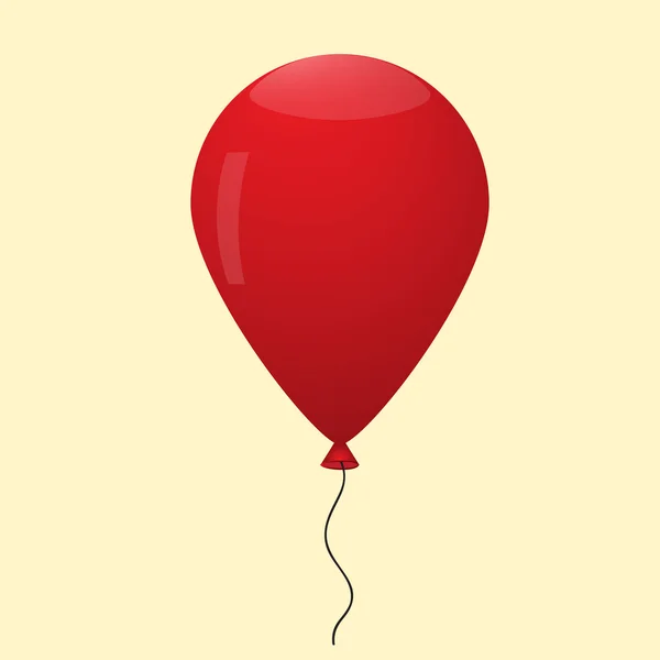 Ballon rouge — Image vectorielle