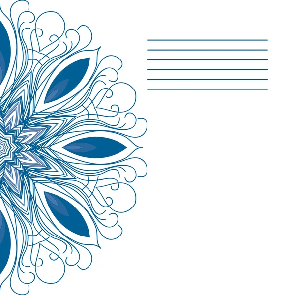 Vektör mandala. Soyut vektör çiçek süs sınır. Dantel p