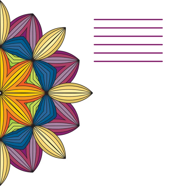 Vector Mandala. Borde ornamental floral vectorial abstracto. Encaje p — Archivo Imágenes Vectoriales