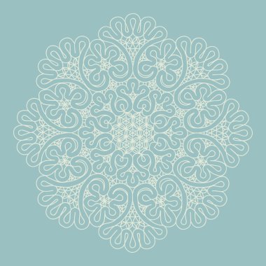 Mandala. Etnik dekoratif öğeler. Elle çizilmiş arka plan. Isla