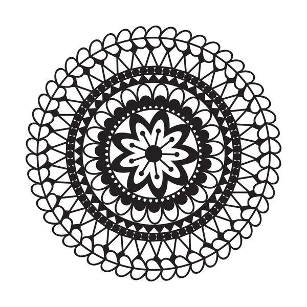 Mandala. Elementos decorativos étnicos. Fundo desenhado à mão. Isla... — Vetor de Stock