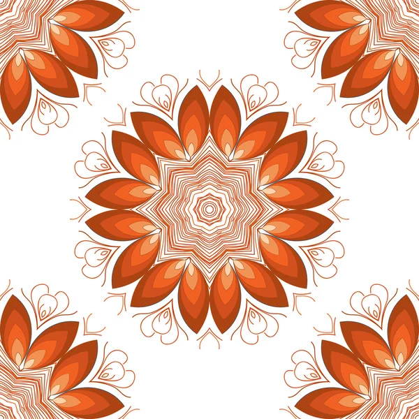 Vector Mandala. Borde ornamental floral vectorial abstracto. Encaje p — Archivo Imágenes Vectoriales