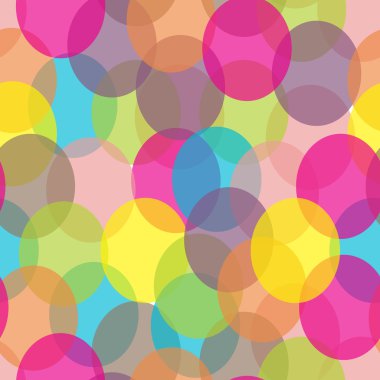 Soyut renkli daireler seamless modeli