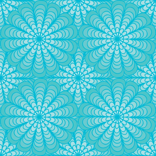 Абстрактный бесшовный цветочный синий фон — стоковый вектор