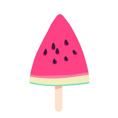 beyaz izole karpuz dilimli.