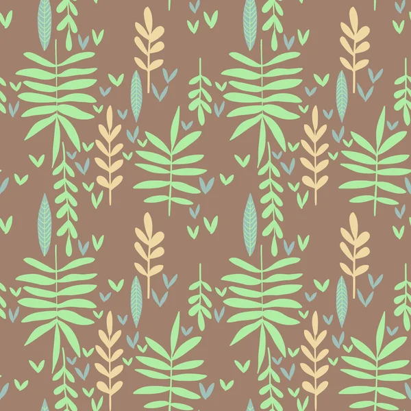 Yeşil yapraklı pürüzsüz desen