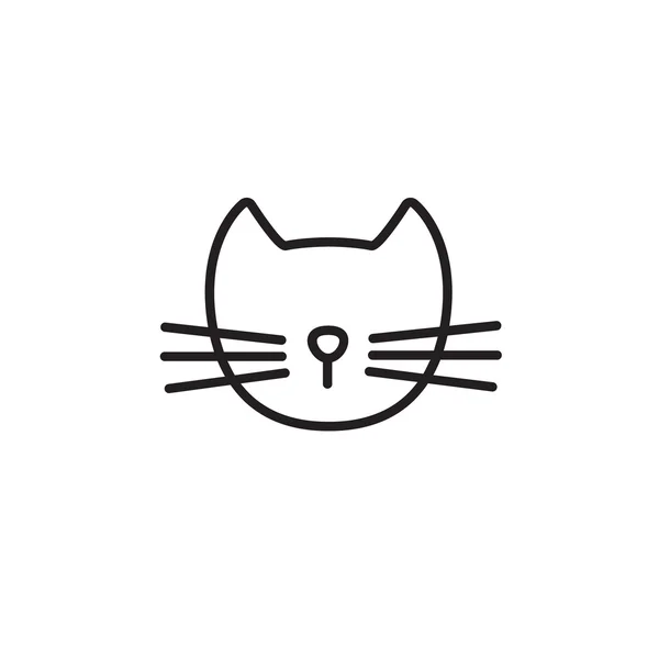 Icono de línea Cat — Vector de stock