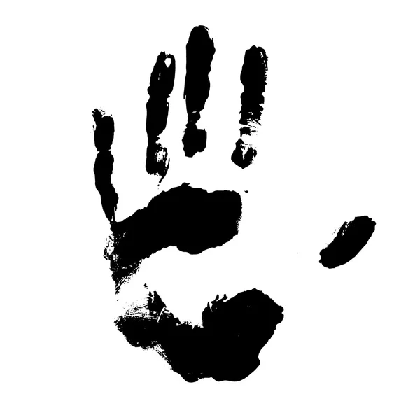 Vetor preto handprint — Vetor de Stock