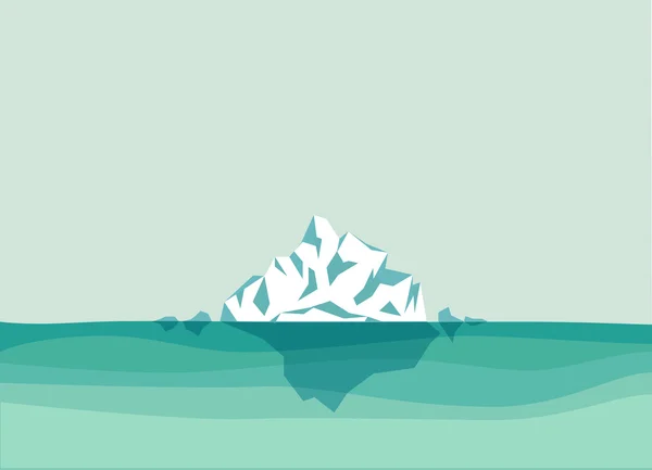 Айсберг в океане — стоковый вектор