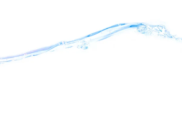 Surface Water Wave Transparent Blue Bubbles Beautiful Nature White Background — Stock Photo, Image