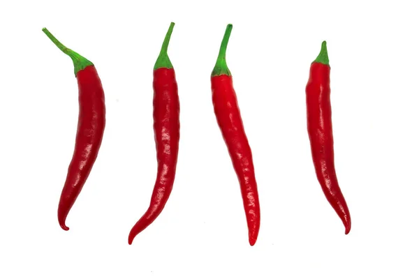 Röd Chili Naturen Röd Paprika Ovanifrån Färsk Mat Ingredienser Smaksättning — Stockfoto