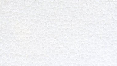 Doku arkaplanı, dairelerle dolu beyaz plastik köpük tabaka
