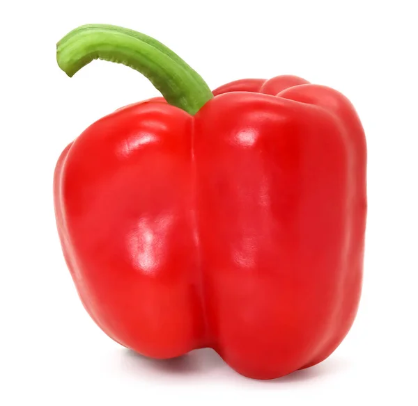 Sweet Pepper Bell Pepper Organic Red Ready Eat Isolated White — Stock Photo, Image