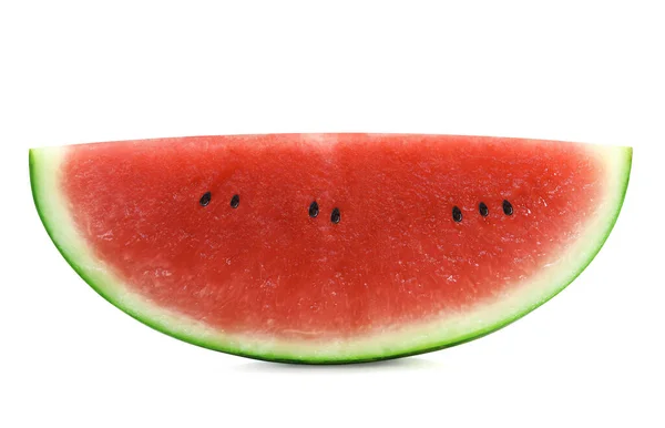 Half Ripe Watermelon Isolated White Background Used Design Clipping Path — Stock Photo, Image