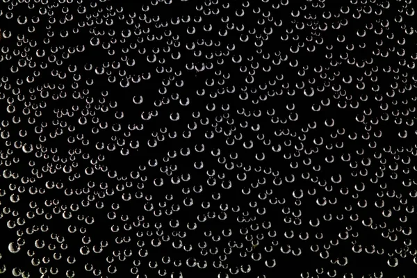 Black Background Filled Bubbles White Oxygen Underwater Clear Liquid Bubbles — Stock Photo, Image