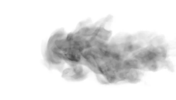 Humo Vapor Smog Negro Abstracto Elevándose Por Encima Gotas Agua —  Fotos de Stock