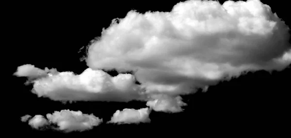 Fog White Clouds Haze Designs Isolated Black Background — Stock Photo, Image