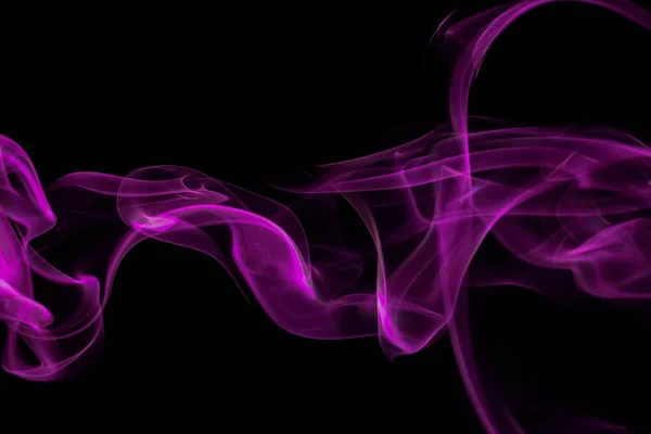 Movimiento Giratorio Del Grupo Humo Púrpura Línea Abstracta Aislado Sobre —  Fotos de Stock
