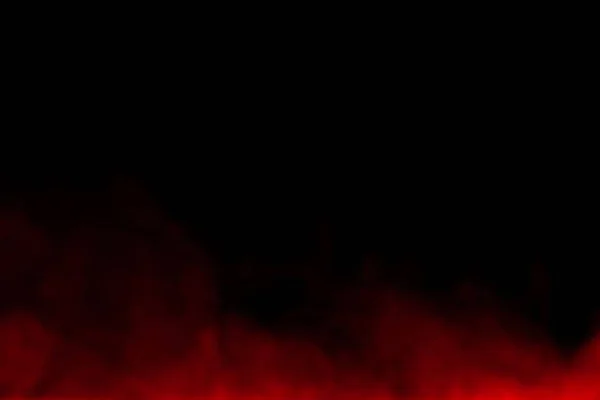 Close Red Smoke Spray Humidifier Isolated Black Background — Stock Photo, Image