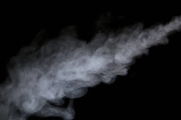 Close View White Water Vapor Spray Humidifier Isolated Black Background — Stock Photo, Image