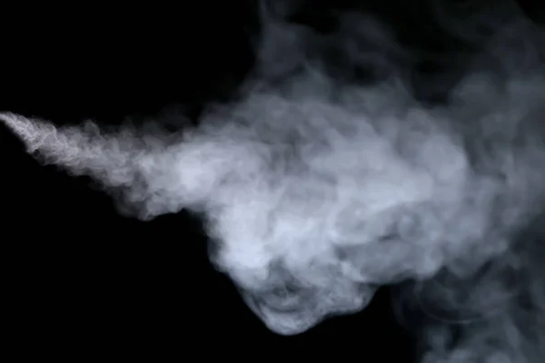 Close View White Water Vapor Spray Humidifier Isolated Black Background — Stock Photo, Image