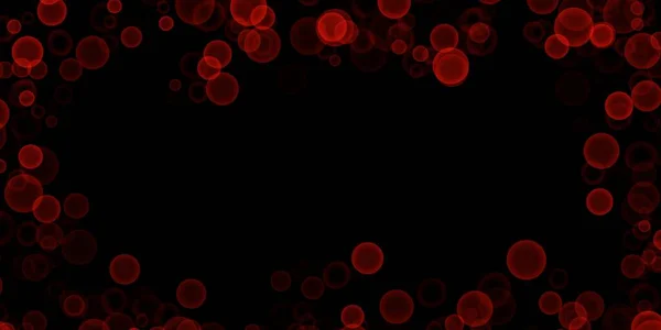 Abstract Red Blur Bokeh Illustration Dark Light Frame Beautiful Shine — Stock Photo, Image