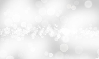 Soyut arkaplan. Floresan gri beyaz parlak bokeh. Bulanık ışık etkisi. beyaz arkaplan duvar kağıdı