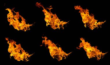 Gece konseptinde alev alev yanar. Siyah arka planda yangın çıkardı. Hareket tasarımı, patlama etkisi, sinematik patlama sahneleri, meşaledeki ısı enerjisi. Isı dokusu, ızgarada yanma, ateş cızırtısı.