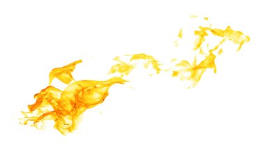 Ateş alevi beyaz arkaplanı izole etti. Hareket tasarımı, patlama etkisi, sinematik patlama sahneleri, meşaledeki ısı enerjisi kavramları. Isı dokusu, ızgarada yanar. Gece alevler yanıyor, ateş cızırdıyor