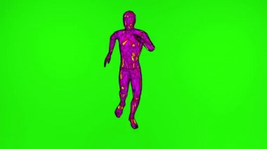 Yeşil ekranda çalışan bir karakterin 3 boyutlu canlandırması