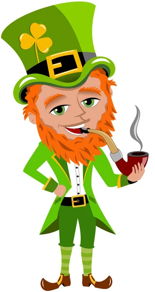 St. Patrick rookpijp geïsoleerd — Stockvector
