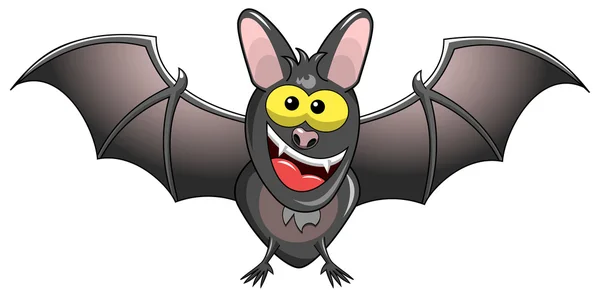 Счастливый мультфильм Bat стоя — стоковый вектор