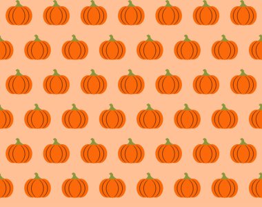 Tüm balkabağı düz arka plan pürüzsüz Şükran Günü vektör illüstrasyonu