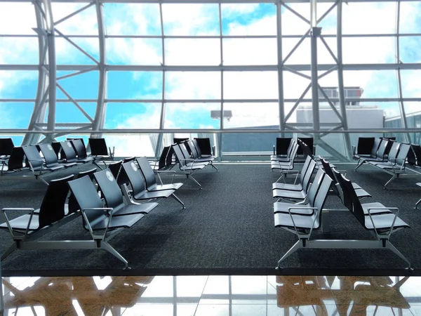 Вільна Кімната Очікування Аеропорту — стокове фото