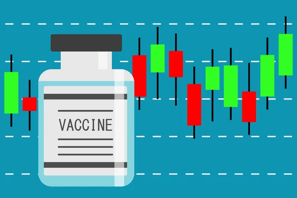 Frasco Estoque Gráfico Castiçal Ilustração Vetor Vacina — Vetor de Stock