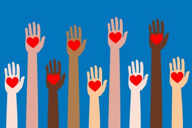 Eller ocağın konsepti gibi izole edilmiş vektör